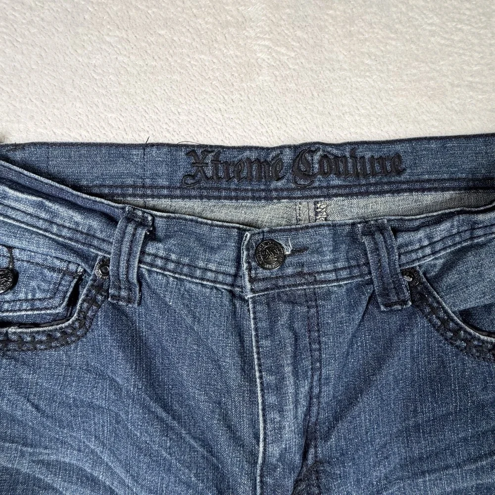 Xtreme Couture by Affliction Men's Distressed Straight Leg Jeans W34 L32